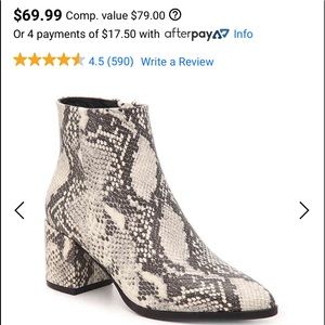 Snakeskin Booties